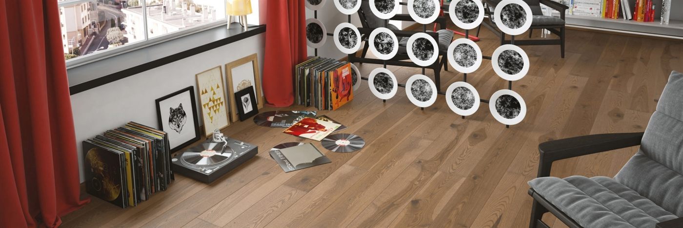 Design-Belag im Wohnraum